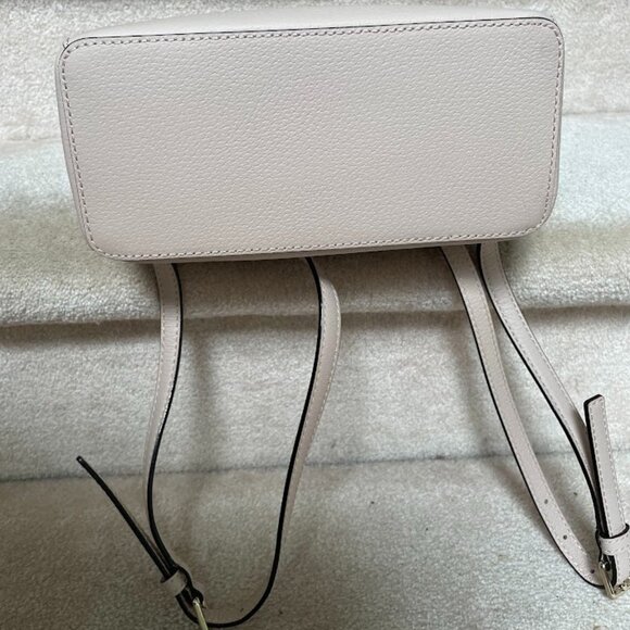 Kate Spade Grove Street Sammi Leather Ivory Pinkish Tan Zipper Pocket Backpack main image 7